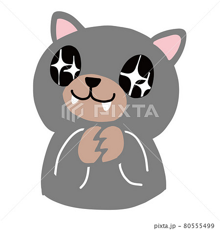 目がキラキラのタスマニアデビルのベクターイラストのイラスト素材