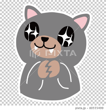 目がキラキラのタスマニアデビルのベクターイラストのイラスト素材