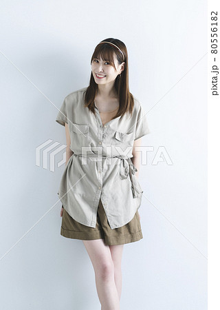 爽やかな女性の写真素材