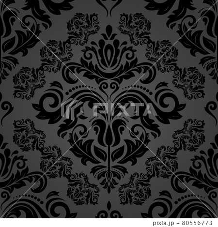 Classic Seamless Vector Fine Pattern With Arabesques 80556773