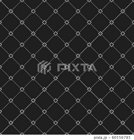 Seamless Geometric Vector Pattern With Dotted Rhombuses 80556785