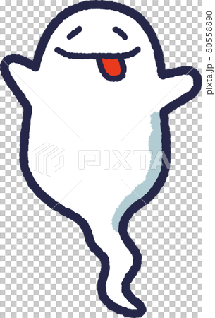 一個伸出舌頭的可愛鬼的插圖 一個伸出舌頭的可愛鬼的插圖 80558890