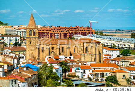 Santiago Church in Caceres, Spain 80559562