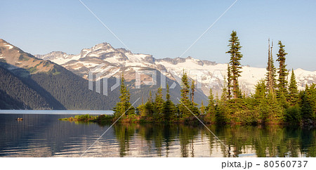 Canadian Nature Landscape with rocky islands and mountains 80560737