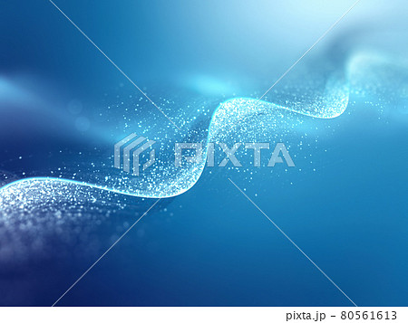 glowing DNA strand 80561613