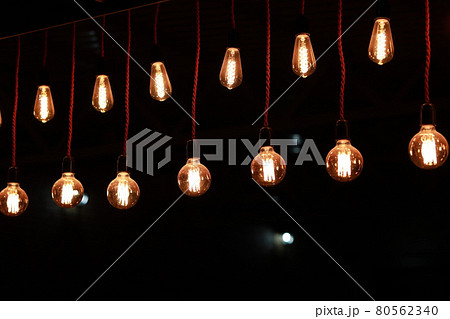 night lights bulbs night lights in the city close-up night lights bulbs night lights in the city close-up 80562340