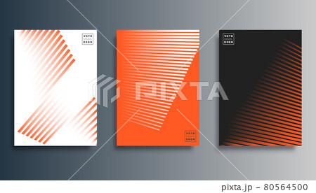 Gradient line minimal design for flyer, poster, brochure cover, background, wallpaper, typography, or other printing products. Vector illustration 80564500