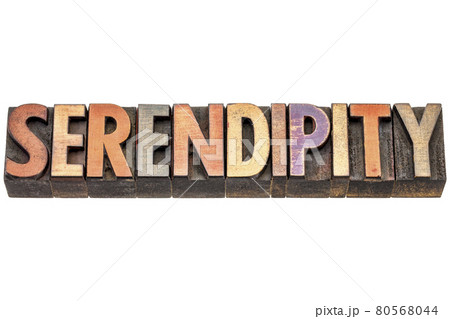 serendipity word in wood type serendipity word in wood type 80568044