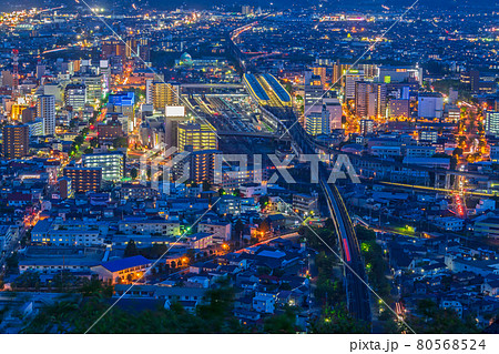 ＜福島県＞福島市の夜景 80568524