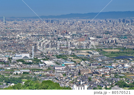 【大阪平野を一望】 撮影場所：水呑地蔵尊 大阪府八尾市大字神立 80570521