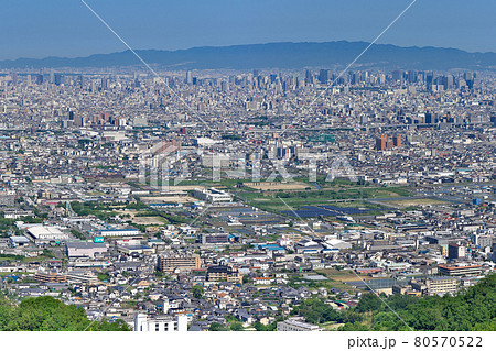 【大阪平野を一望】 撮影場所：水呑地蔵尊 大阪府八尾市大字神立 80570522