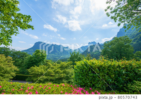 妙義山 妙義ふるさと美術館付近からの景色 妙義山 妙義ふるさと美術館付近からの景色 80570743