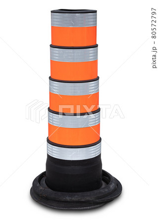 orange traffic cone construction warning forbidden web page 404 error isolated on white background 80572797