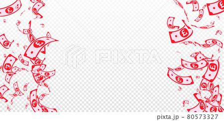 British pound notes falling. Random GBP bills on transparent background. United Kingdom money. Beauteous vector illustration. Overwhelming jackpot, wealth or success concept. British pound notes falling. Random GBP bills on transparent background. United Kingdom money. Beauteous vector illustration. Overwhelming jackpot, wealth or success concept. 80573327