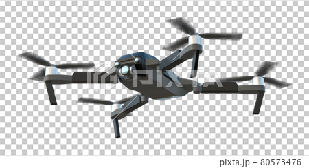 Drone CG Black Original Design_A010 Leftward 1 from the bottom Rotation No background Drone CG Black Original Design_A010 Leftward 1 from the bottom Rotation No background 80573476