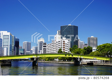 東京の運河　高浜運河と楽水橋 80574268