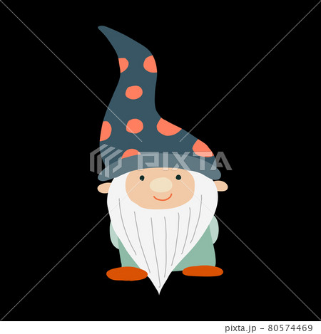 Garden gnome. Fairytale character for your design 80574469