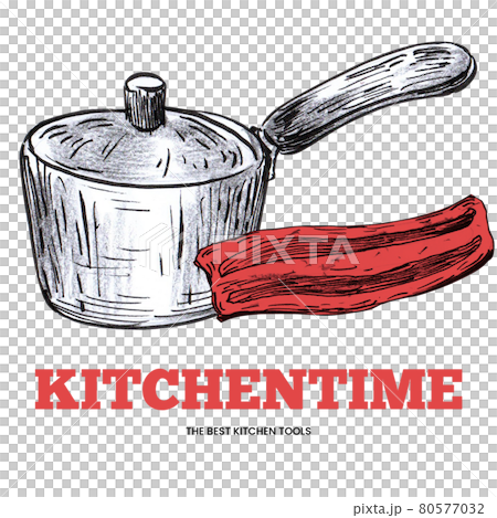 Kitchen tools logo line art 80577032