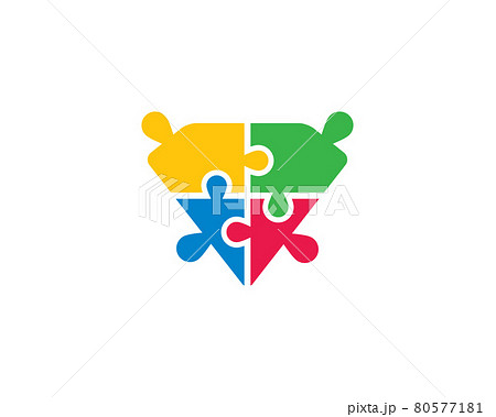 Puzzle vector icon illustration design Puzzle vector icon illustration design 80577181