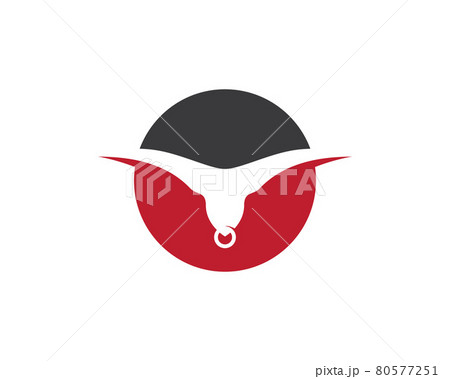 Bull head vector icon illustration Bull head vector icon illustration 80577251