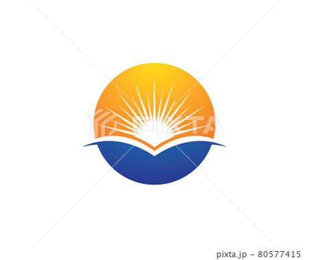 Sun logo template vector icon illustration 80577415