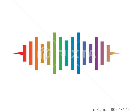 Sound wave vector icon illustration design Sound wave vector icon illustration design 80577572