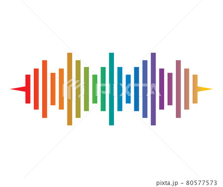 Sound wave vector icon illustration design Sound wave vector icon illustration design 80577573