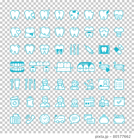 Tooth icon set_4 Tooth icon set_4 80577662