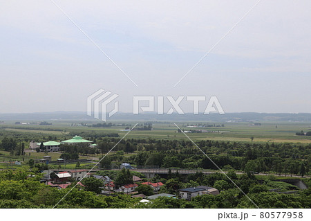【北海道】池田ワイン城の展望テラスからの眺め 【北海道】池田ワイン城の展望テラスからの眺め 80577958