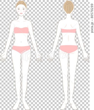 Female whole body before and after Female whole body before and after 80578289