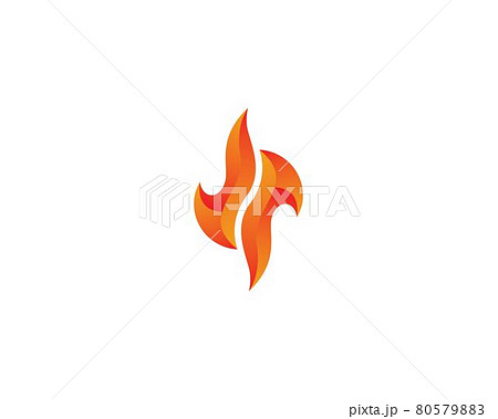 Fire symbol illustration 80579883
