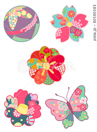 可愛い和柄アイコンセット 可愛い和柄アイコンセット 80580383