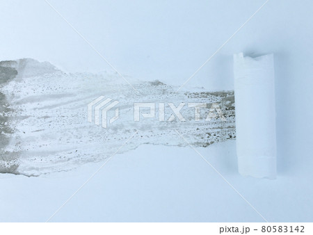 A torn piece of paper on a background multicolored sheet of paper, perfect for your text A torn piece of paper on a background multicolored sheet of paper, perfect for your text 80583142