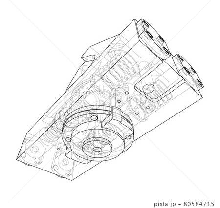 Abstract industry object concept. Vector 80584715