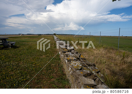 A limestone wall in a moor landscape A limestone wall in a moor landscape 80586716