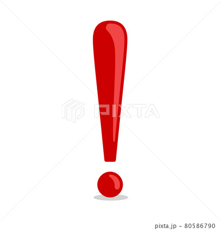 Exclamation point symbol. Attention mark vector illustration. Danger icon design. 80586790