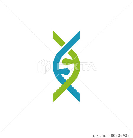 DNA icon logo design template 80586985