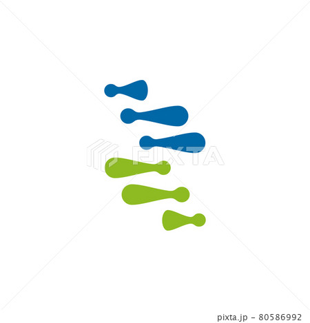 DNA icon logo design template 80586992