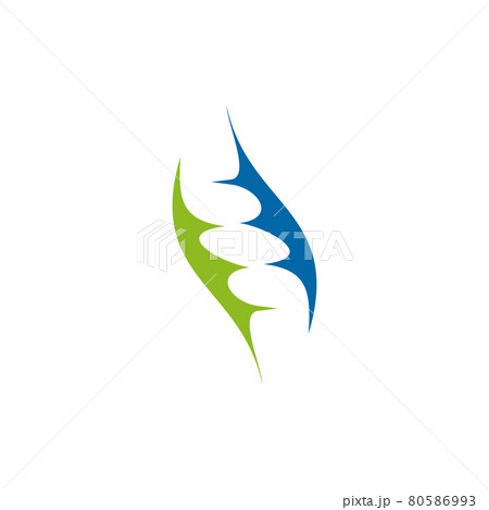 DNA icon logo design template 80586993