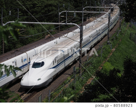 新幹線N700A　関ヶ原にて 80588923