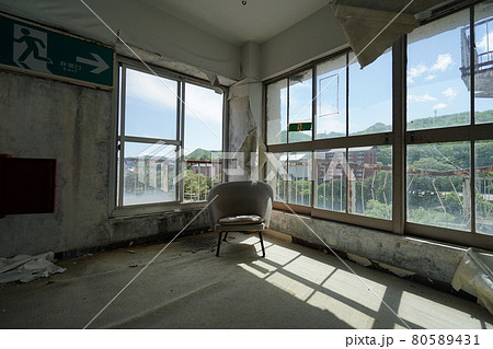 廃墟 群馬県利根郡みなかみ町 ホテル大宮 廃旅館 廃ホテル 廃温泉旅館の写真素材