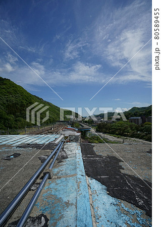 廃墟 群馬県利根郡みなかみ町 ホテル大宮 廃旅館 廃ホテル 廃温泉旅館の写真素材