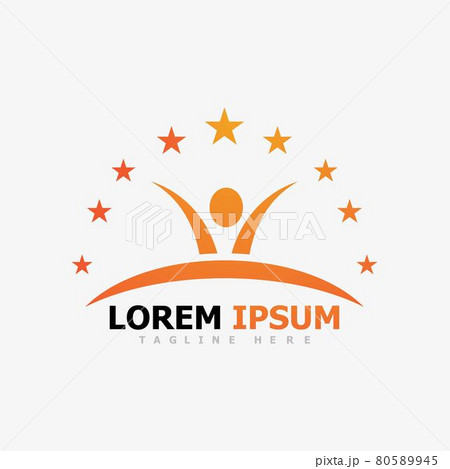 People star logo and symbol success vector 80589945