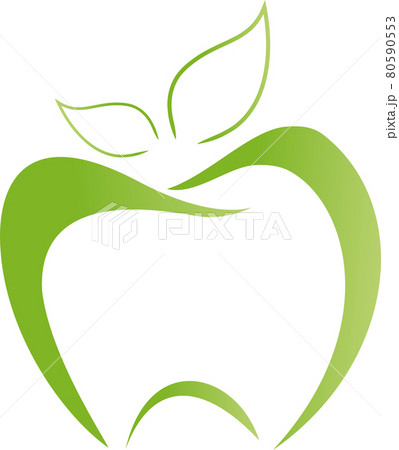 Tooth, apple, fruit, dental care, icon, logo  80590553