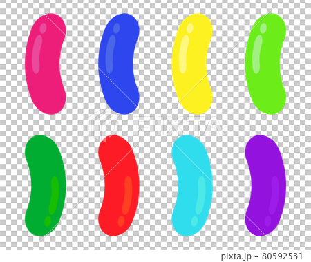 果凍豆矢量圖 果凍豆矢量圖 80592531