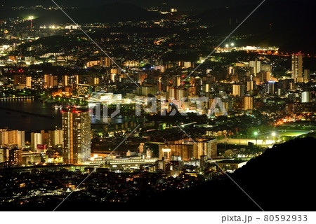 琵琶湖畔大津市街の夜景 80592933