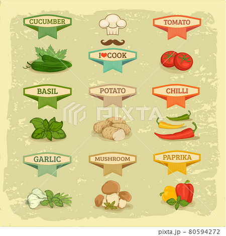 vector vegetables set 80594272