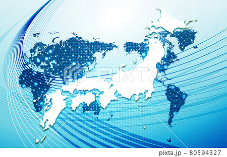 ネットワーク　光線　背景素材 80594327
