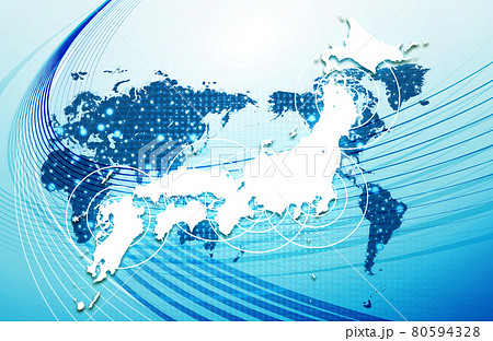 ネットワーク　光線　背景素材 80594328