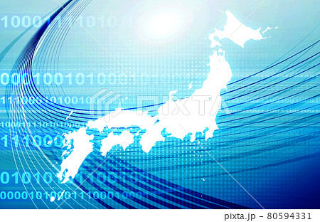 ネットワーク　光線　背景素材 80594331